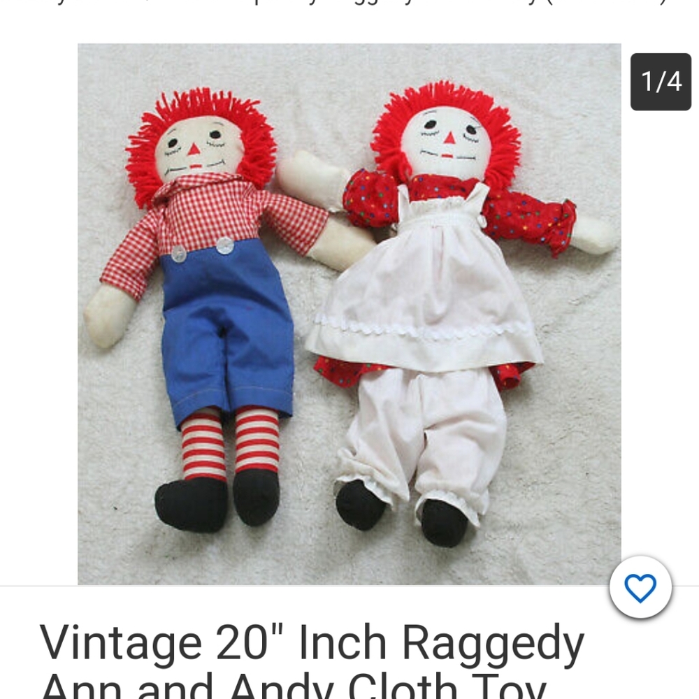 Ragady Ann and Andy 20" dolls